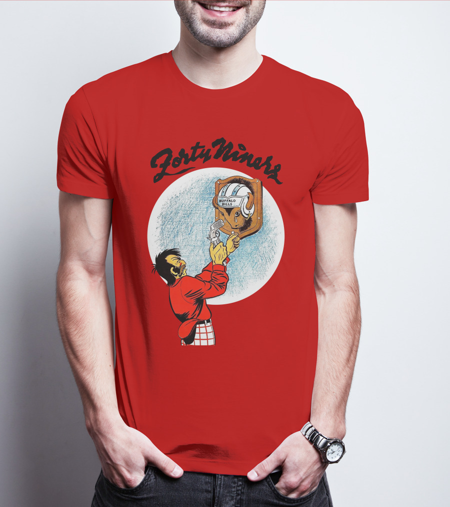 Forty Niner Buffalo Bills Helmet Quirky T-Shirt