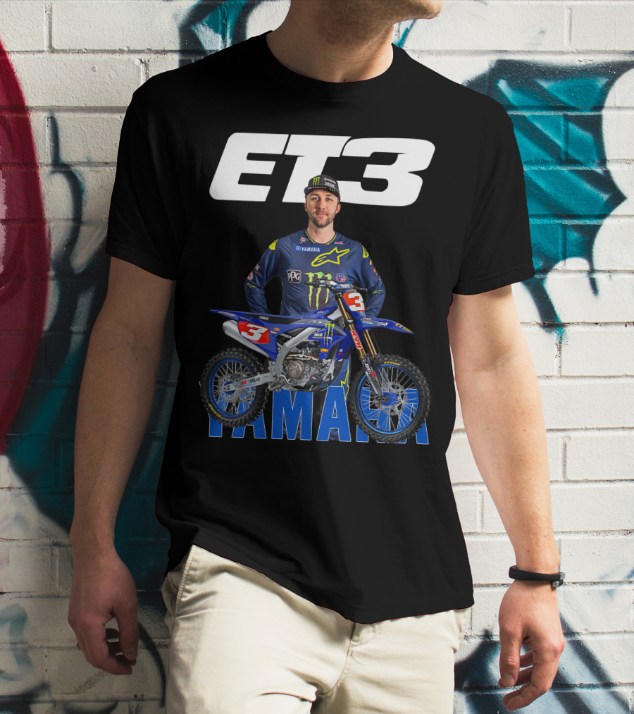 Eli Tomac 3 Yamaha Monster Energy Racing Motocross T-Shirt