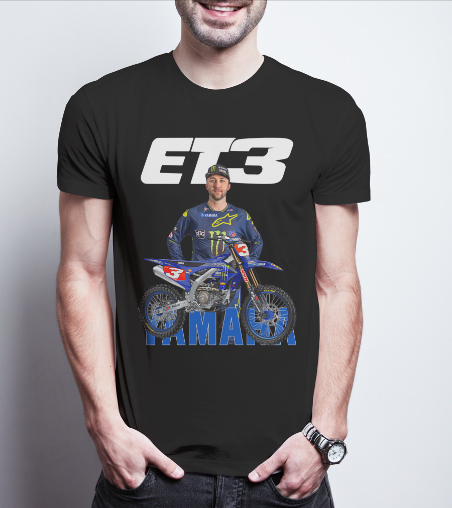 Eli Tomac 3 Yamaha Monster Energy Racing Motocross T-Shirt