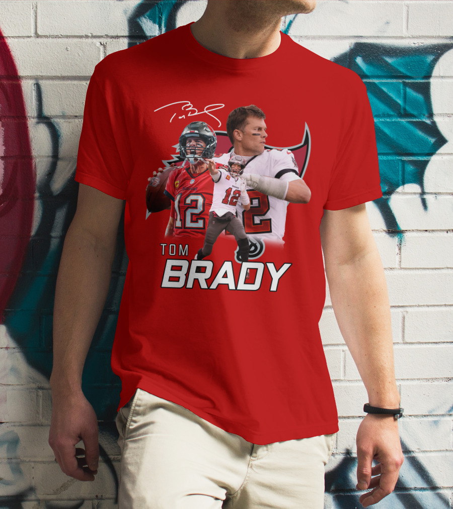 Tom Brady 12 Buccaneers Quarterback T-Shirt