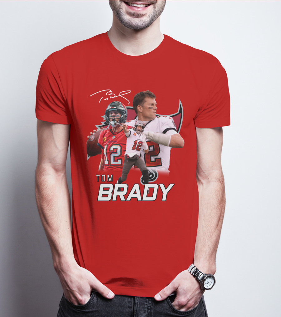 Tom Brady 12 Buccaneers Quarterback T-Shirt