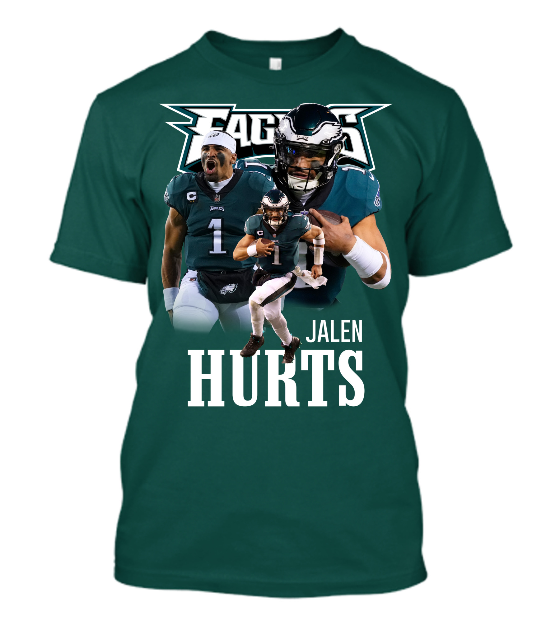 Eagles JH 01 Quarterback Trio Football Highlight T-Shirt