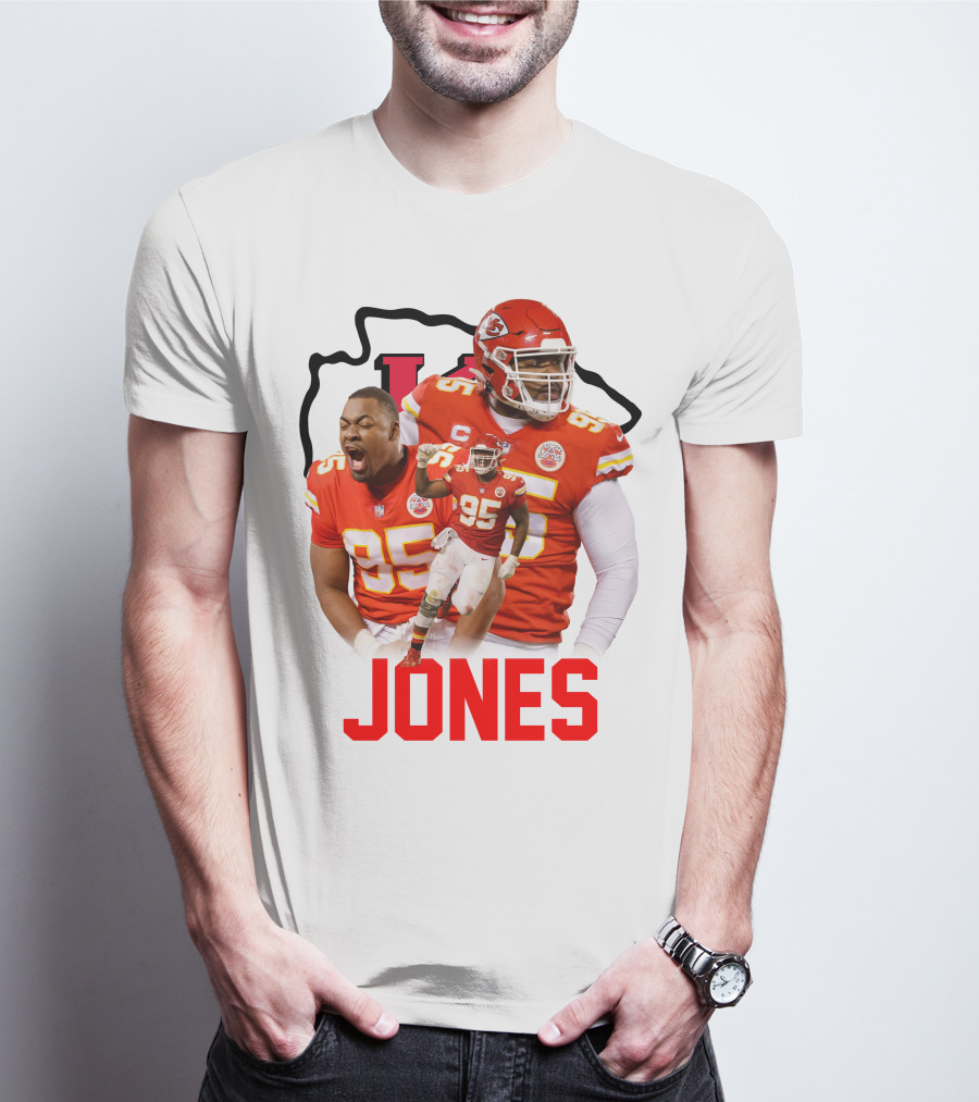 Jones 95 Kansas City Chiefs Football T-Shirt