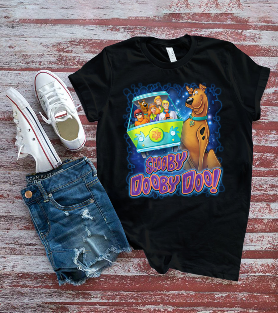 Scooby Dooby Doo Mystery Machine Adventure With The Gang T-Shirt