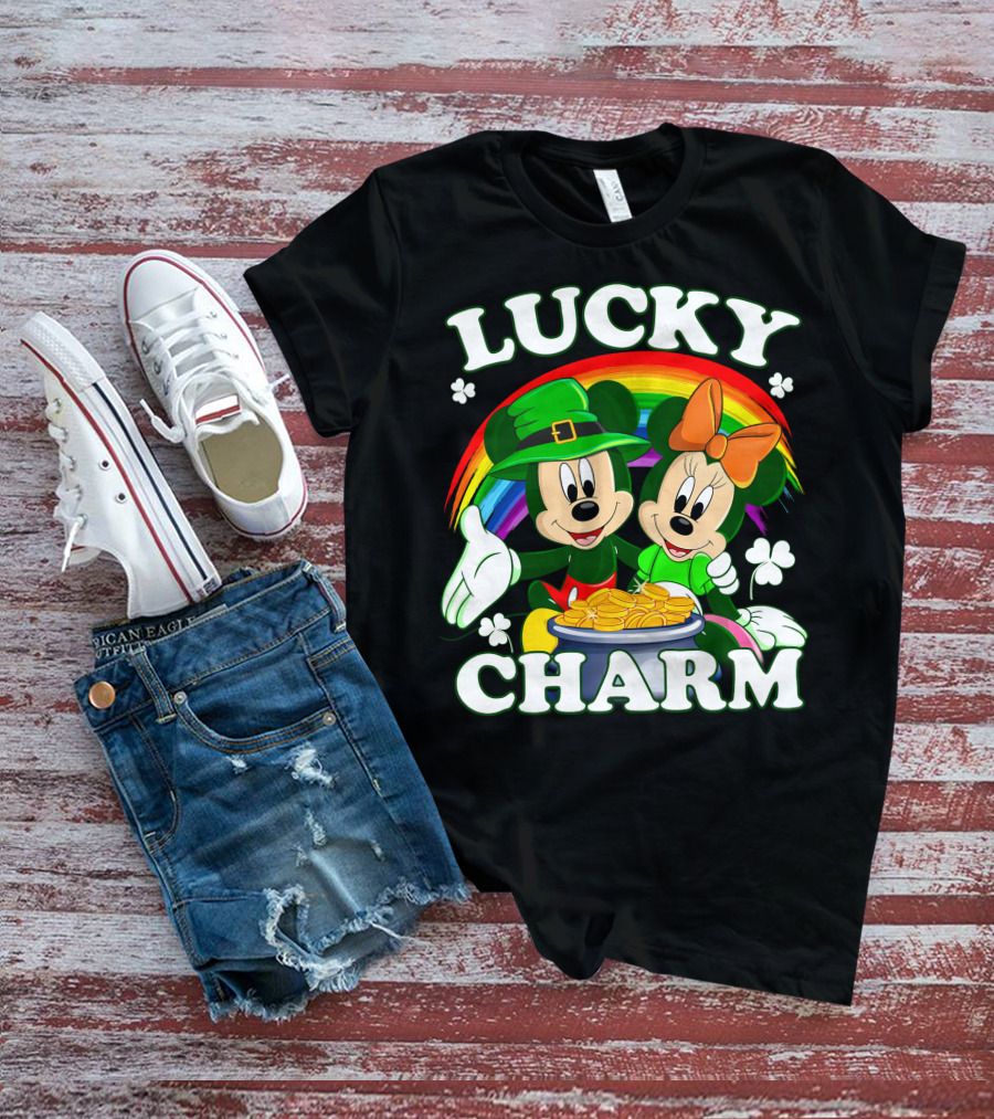 LUCKY CHARM Mickey And Minnie T-Shirt