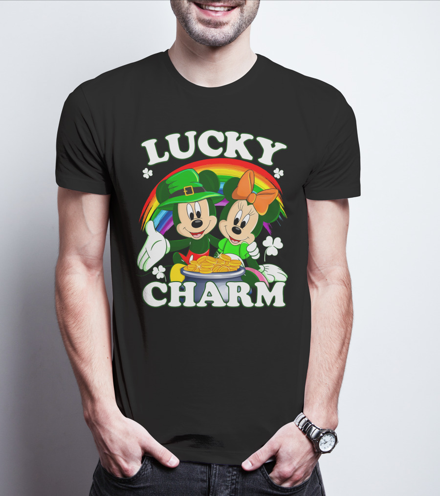 LUCKY CHARM Mickey And Minnie T-Shirt