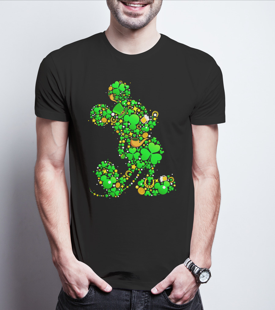 Mickey Mouse Shamrock Luck St. Patrick's Day 2019 T-Shirt