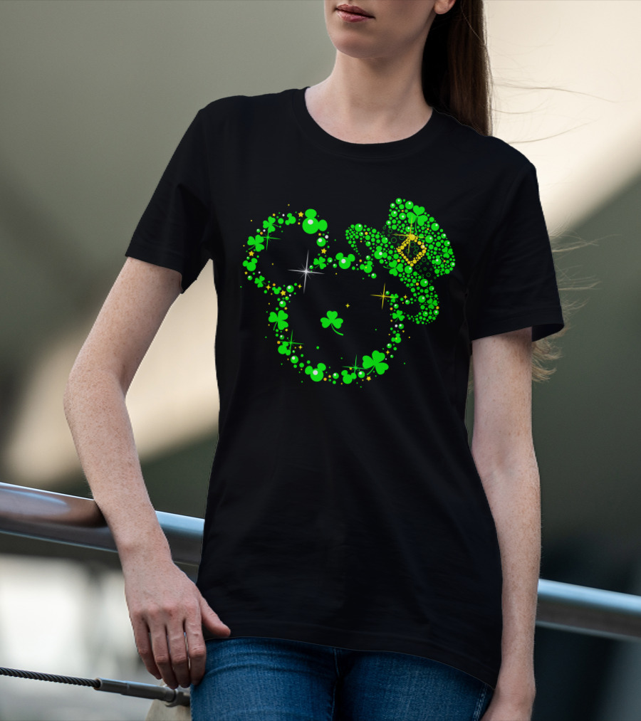 Mickey Patrick's Day Shamrock Leprechaun Hat T-Shirt