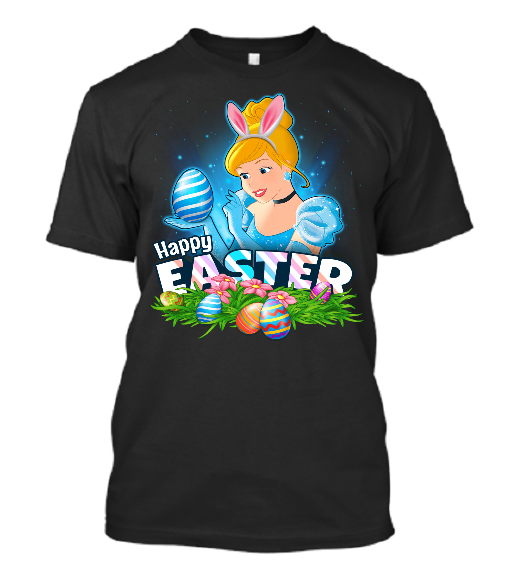 Cinderella Bunny Ears Easter Eggs Celebration T-Shirt