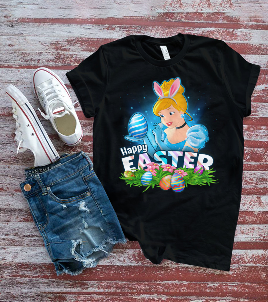 Cinderella Bunny Ears Easter Eggs Celebration T-Shirt