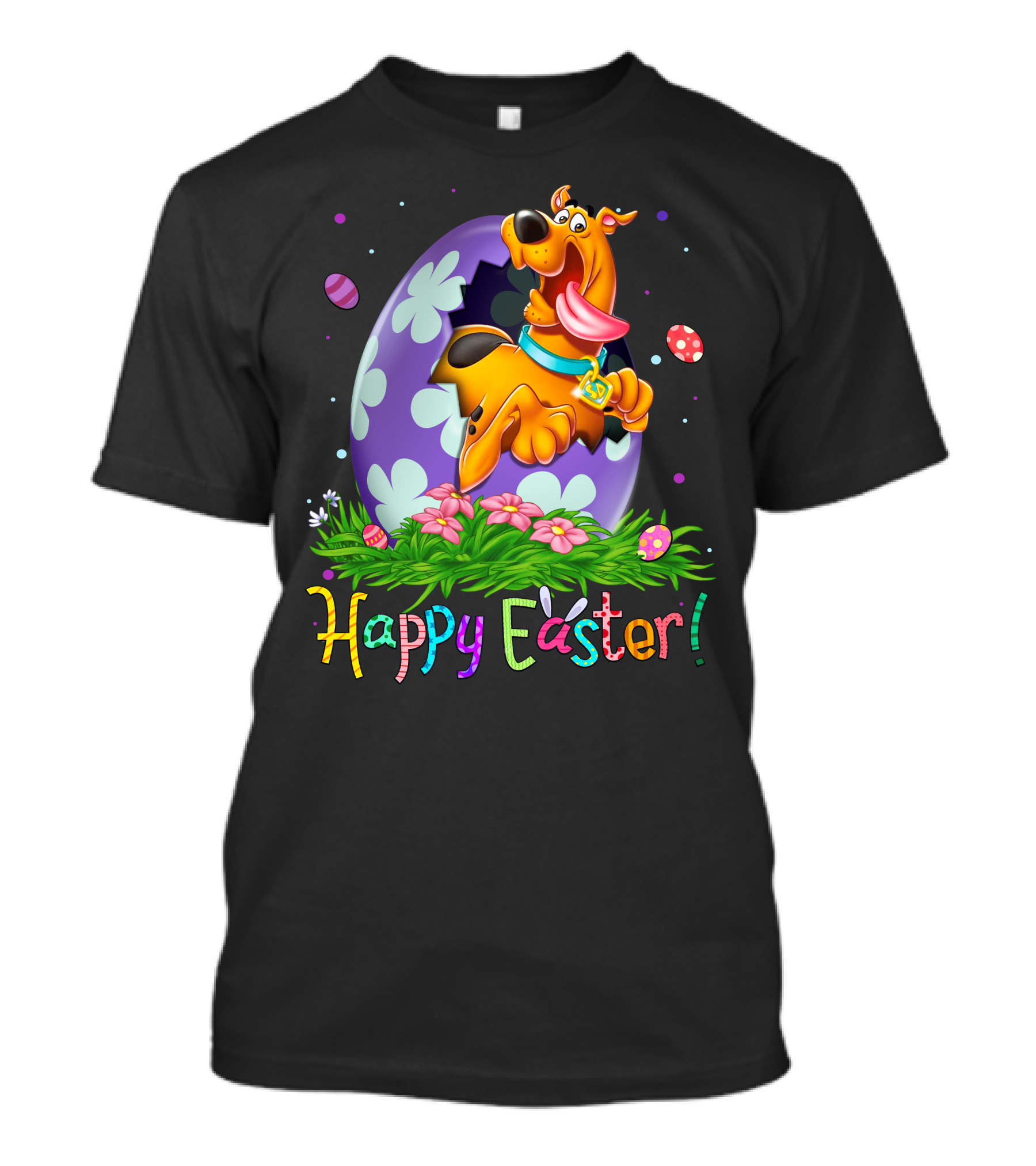 Scooby Doo Happy Easter Egg Flowers T-Shirt