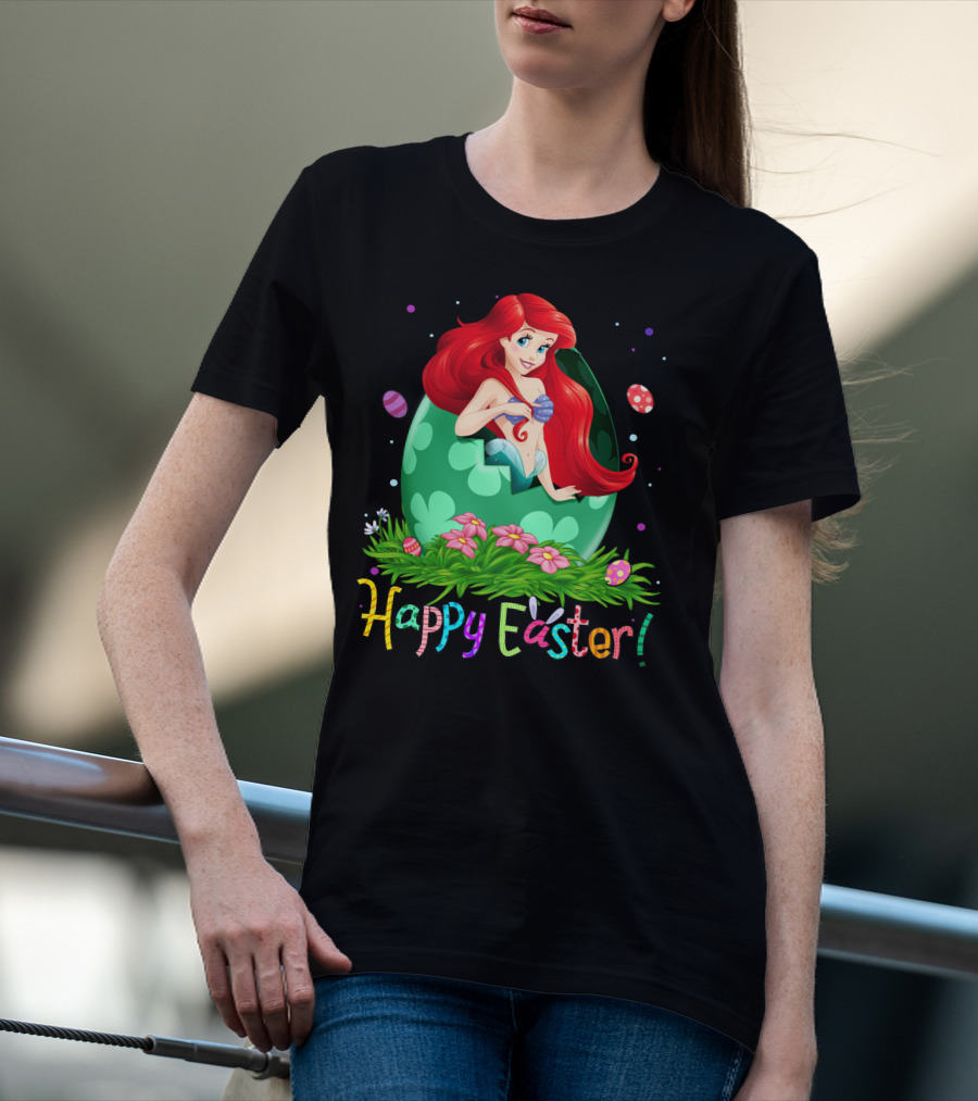 Happy Easter Mermaid Egg Ariel T-Shirt