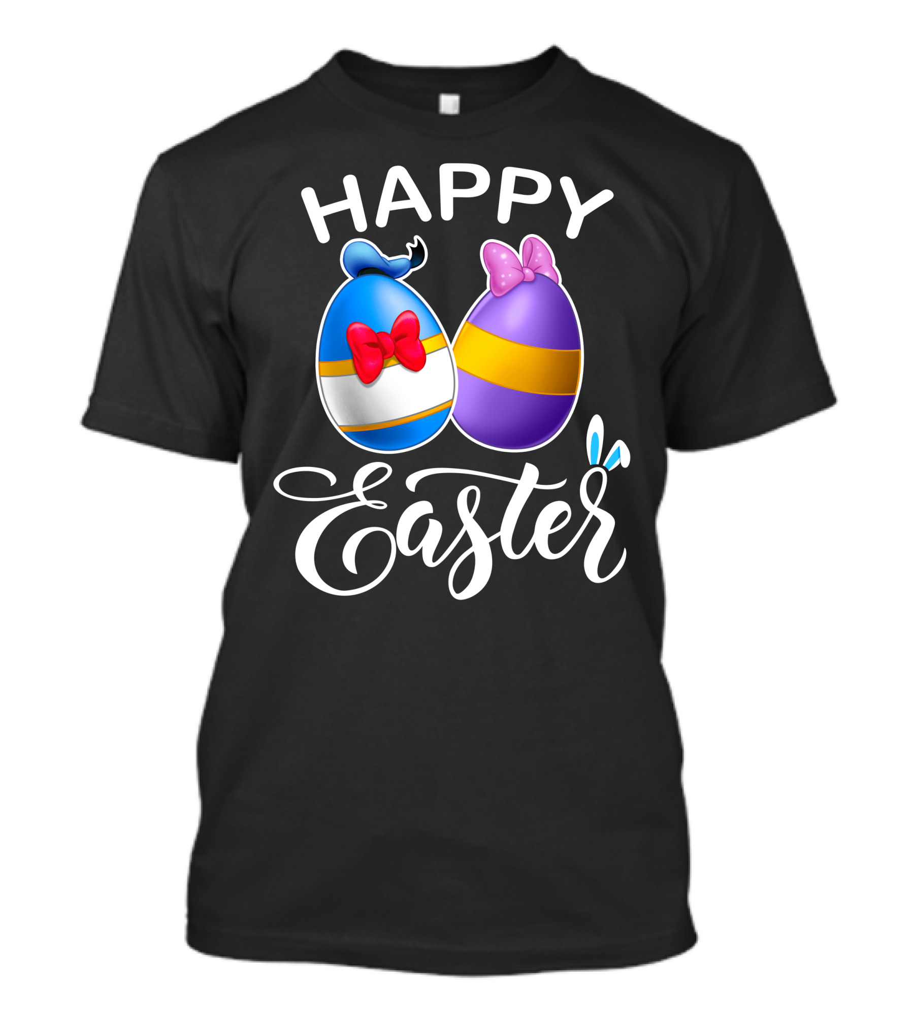 Happy Easter Donald Daisy Eggs With Bows T-Shirt