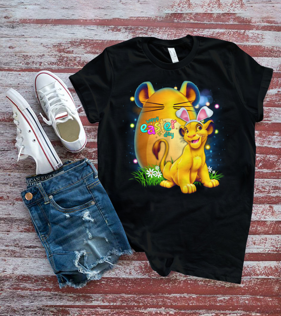 Simba Happy Easter Day Bunny Ears Egg T-Shirt