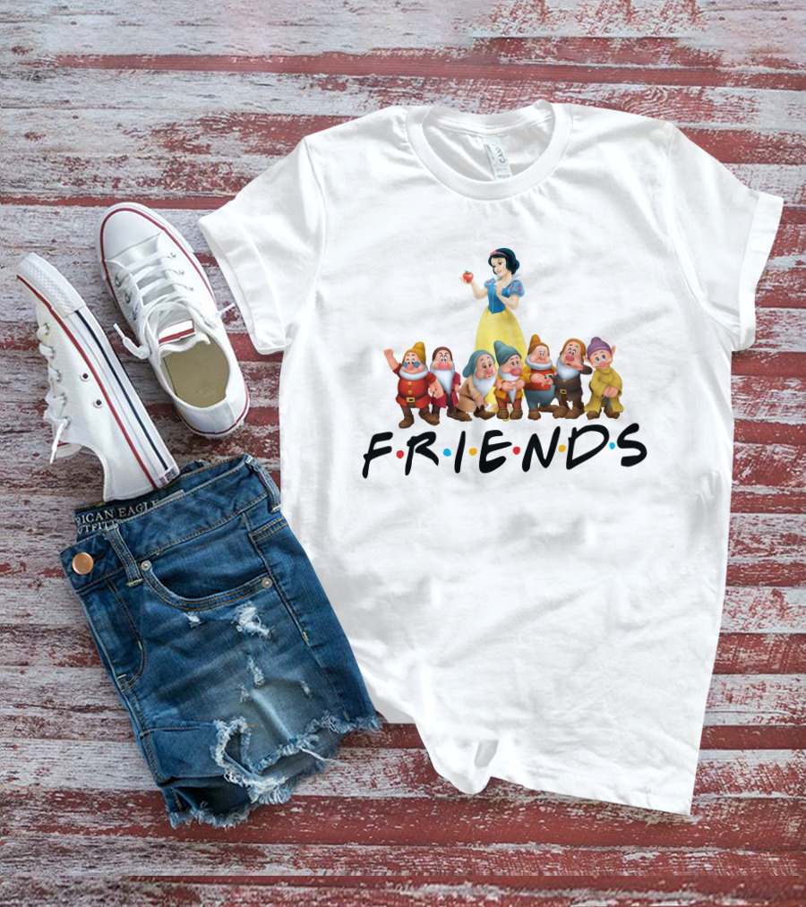Disney Snow White And The Seven Dwarfs Friends TV Show Inspired T-Shirt