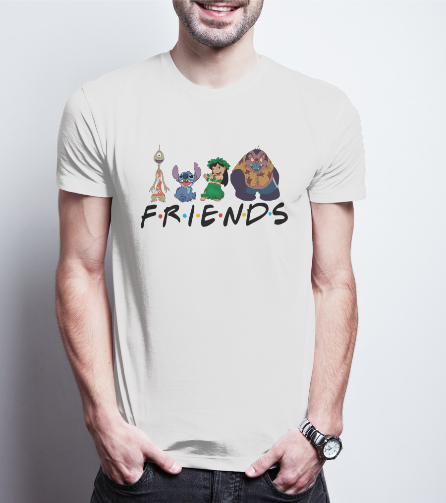 Lilo And Stitch Friends Characters T-Shirt
