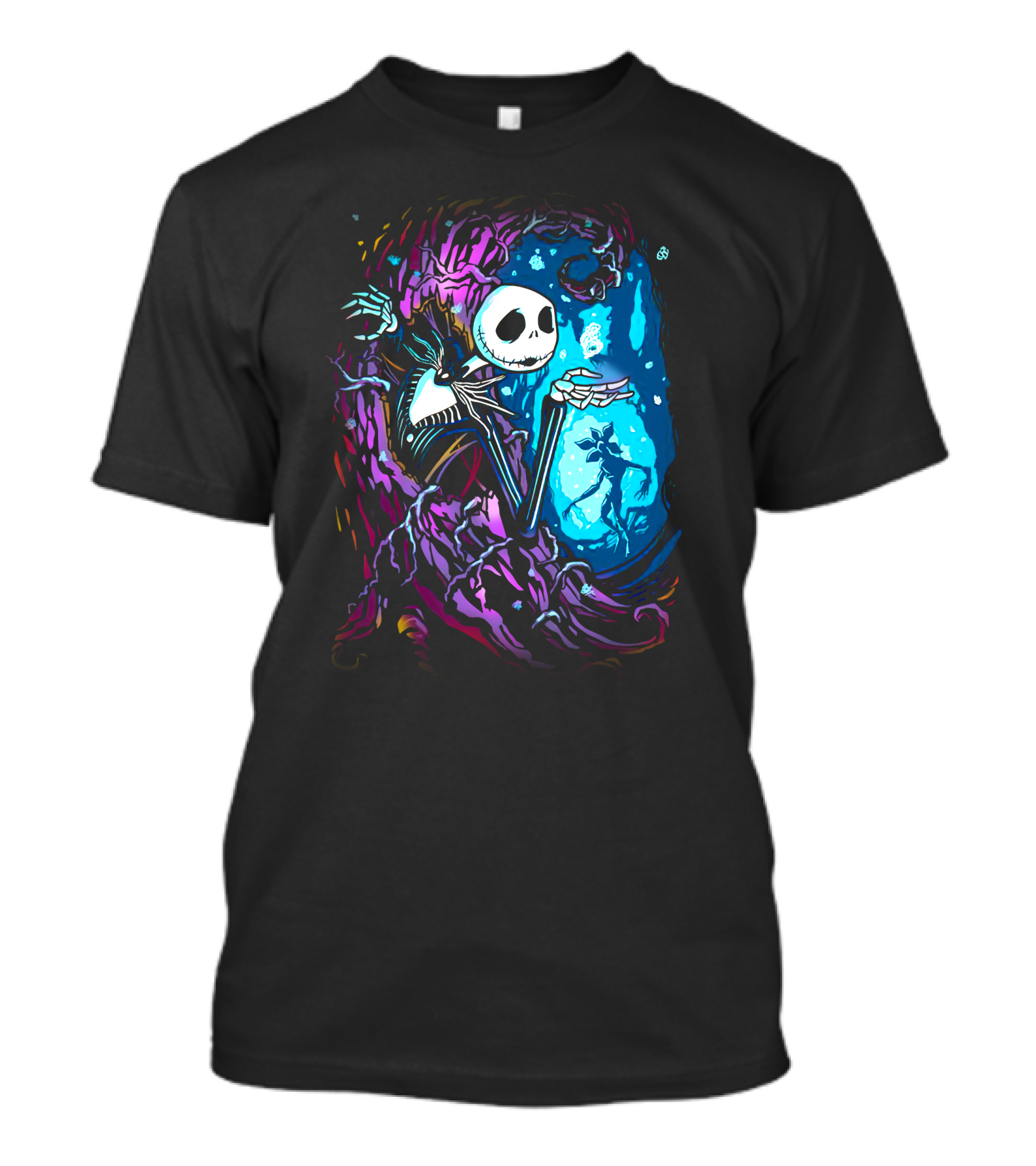 Jack Skellington Night Sky Fantasy Scene T-Shirt