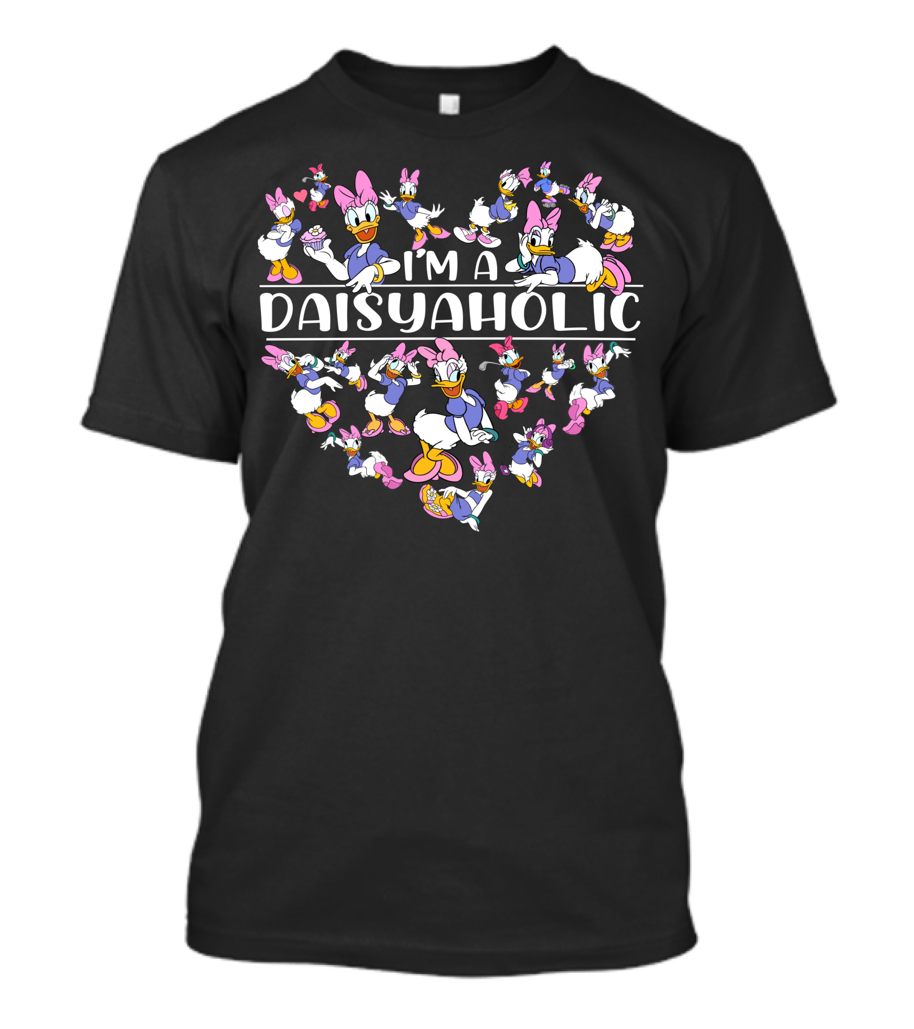 I'm A Daisyaholic Disney Daisy Duck Characters T-Shirt