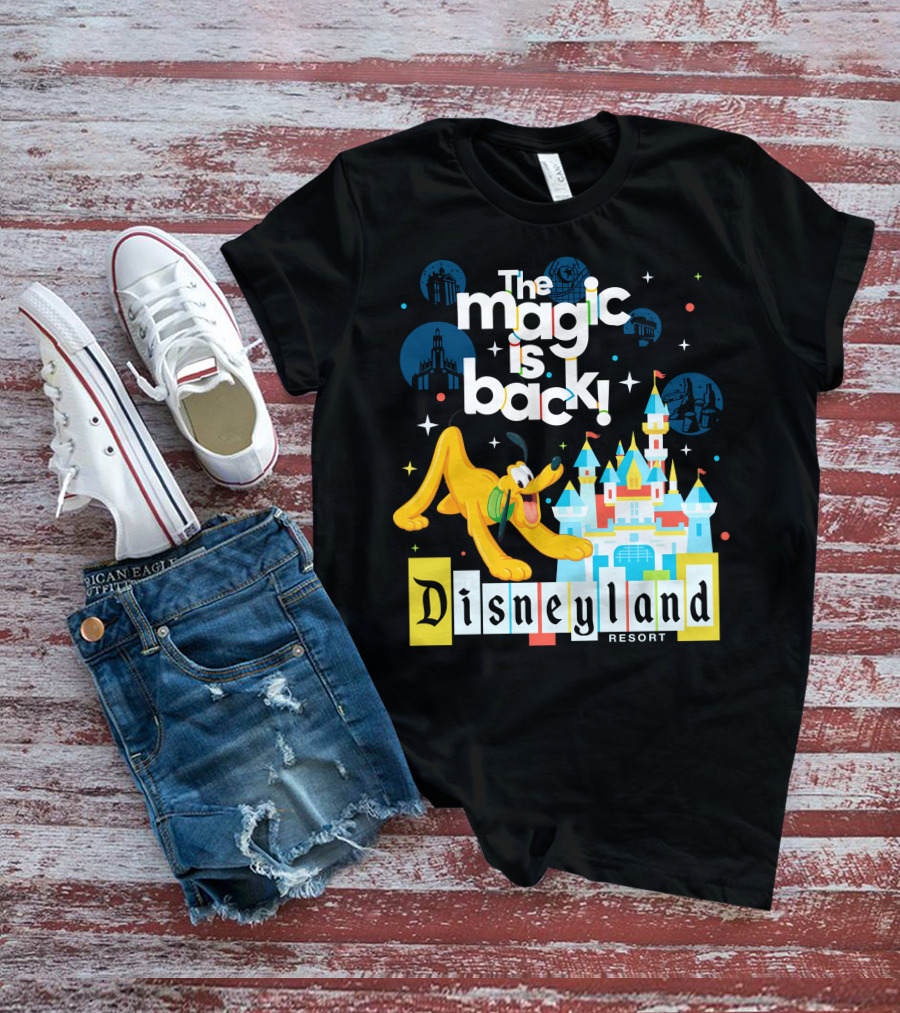 The Magic Is Back Disneyland Resort Pluto T-Shirt