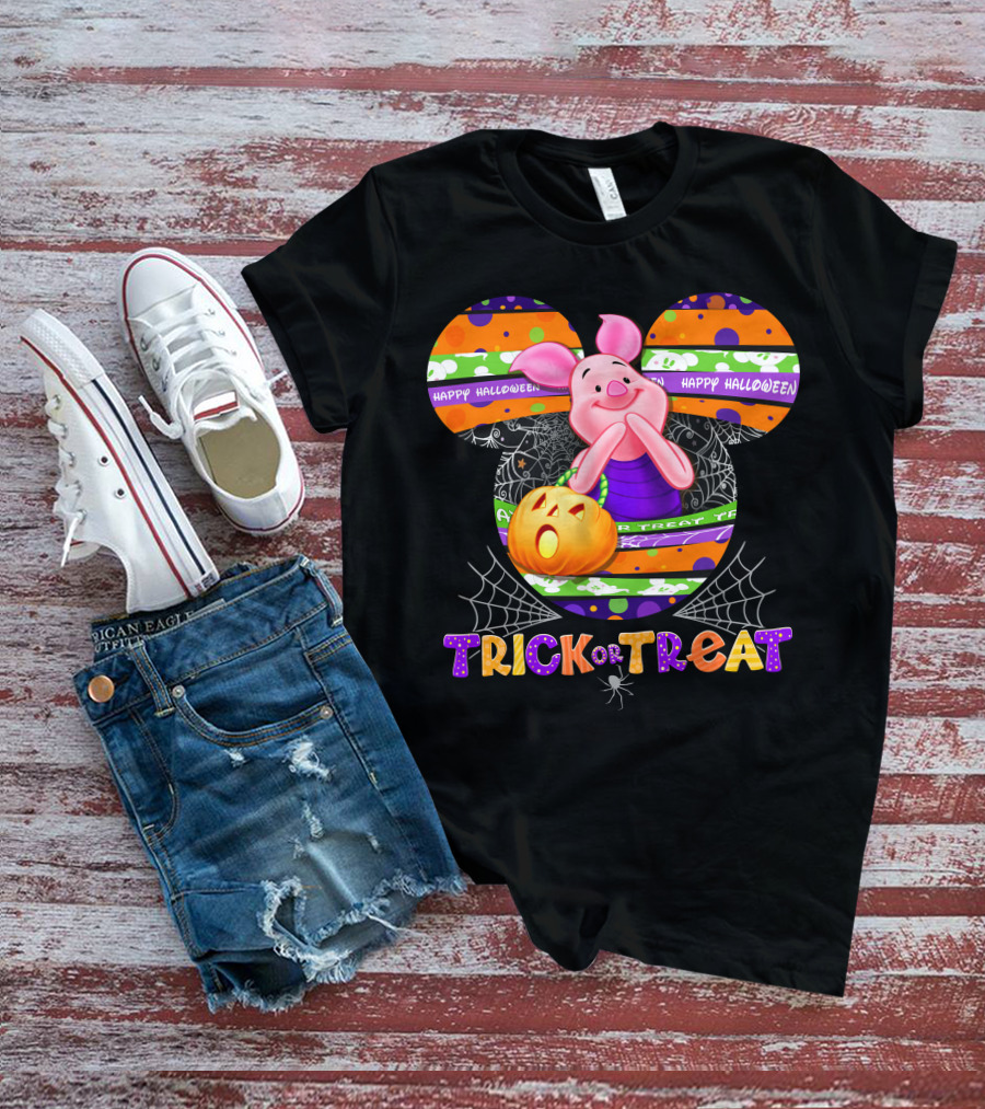 Happy Halloween Piglet Trick Or Treat T-Shirt