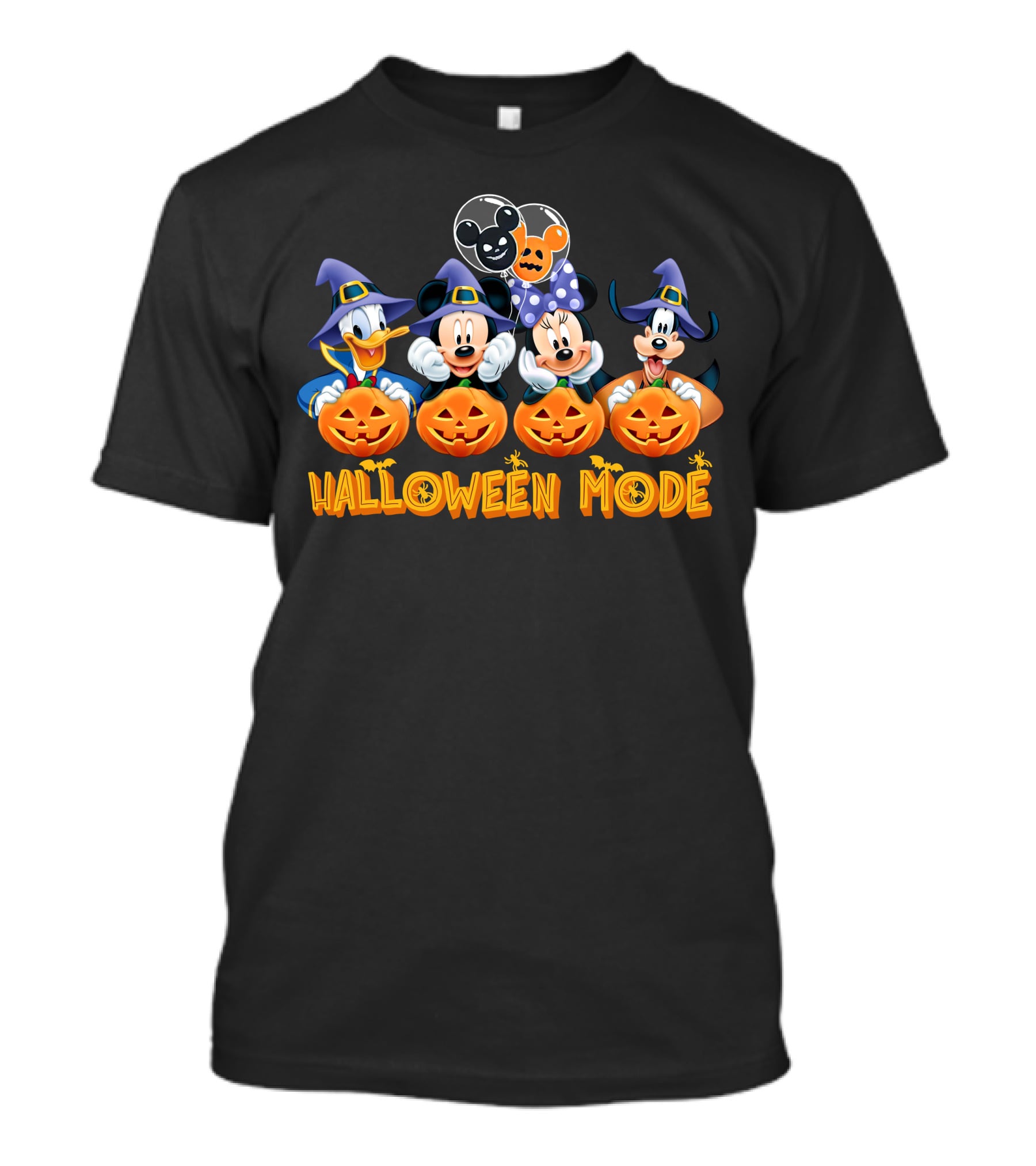 Mickey & Friends Halloween Mode With Pumpkins And Witch Hats T-Shirt
