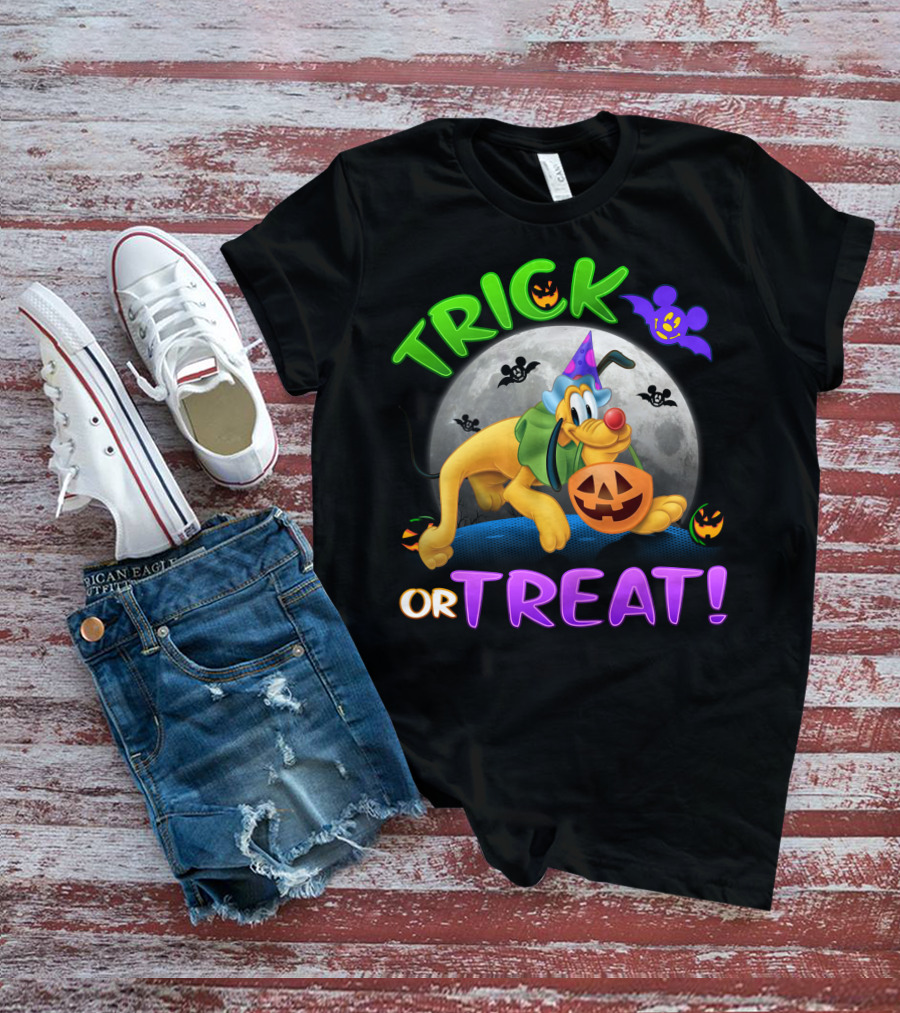 Trick Or Treat Pluto Halloween Disney T-Shirt