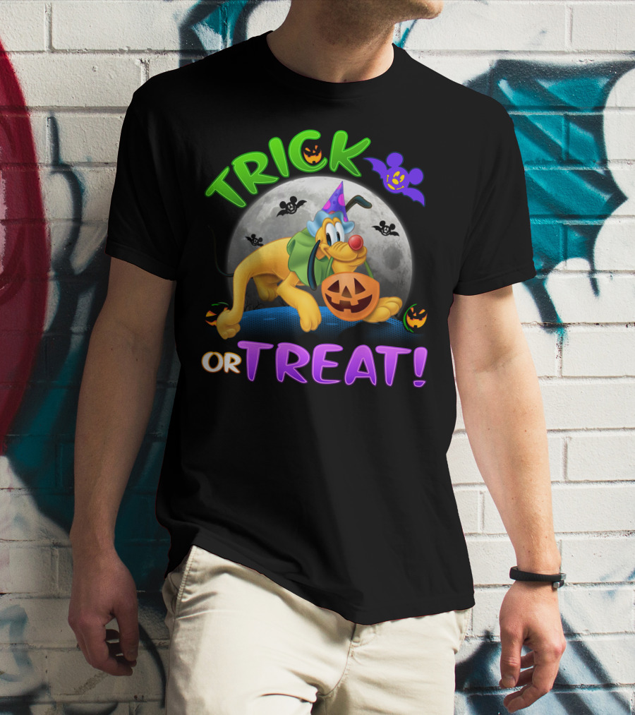 Trick Or Treat Pluto Halloween Disney T-Shirt