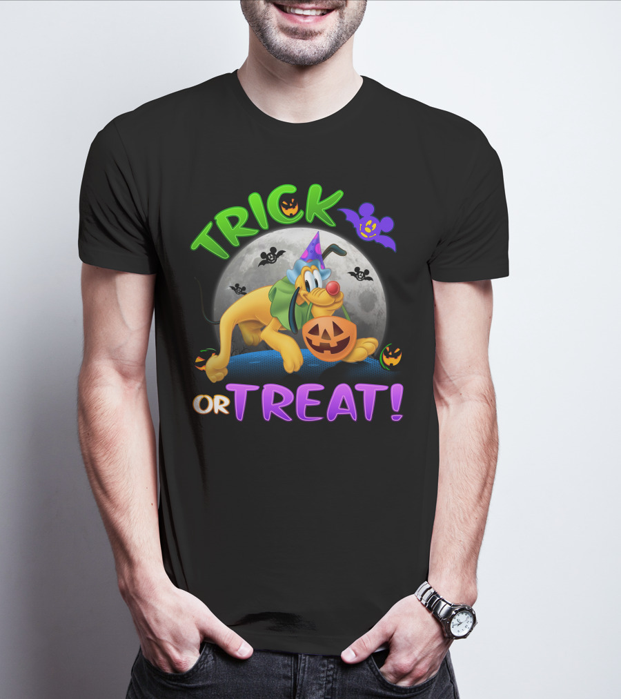 Trick Or Treat Pluto Halloween Disney T-Shirt