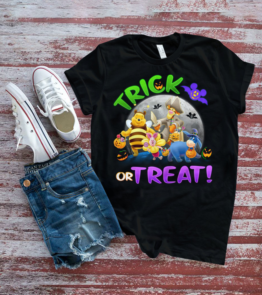 Trick Or Treat Winnie The Pooh Halloween Adventure T-Shirt