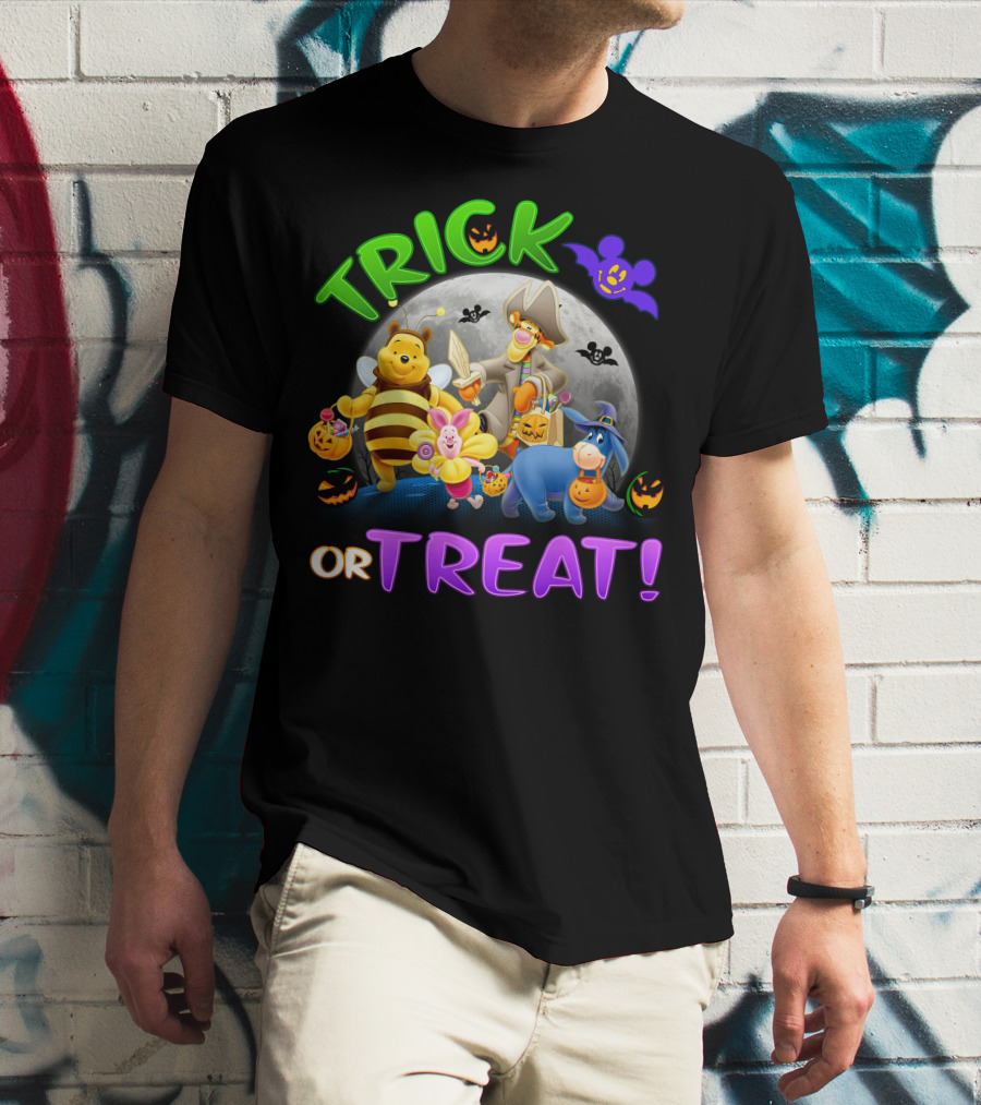 Trick Or Treat Winnie The Pooh Halloween Adventure T-Shirt