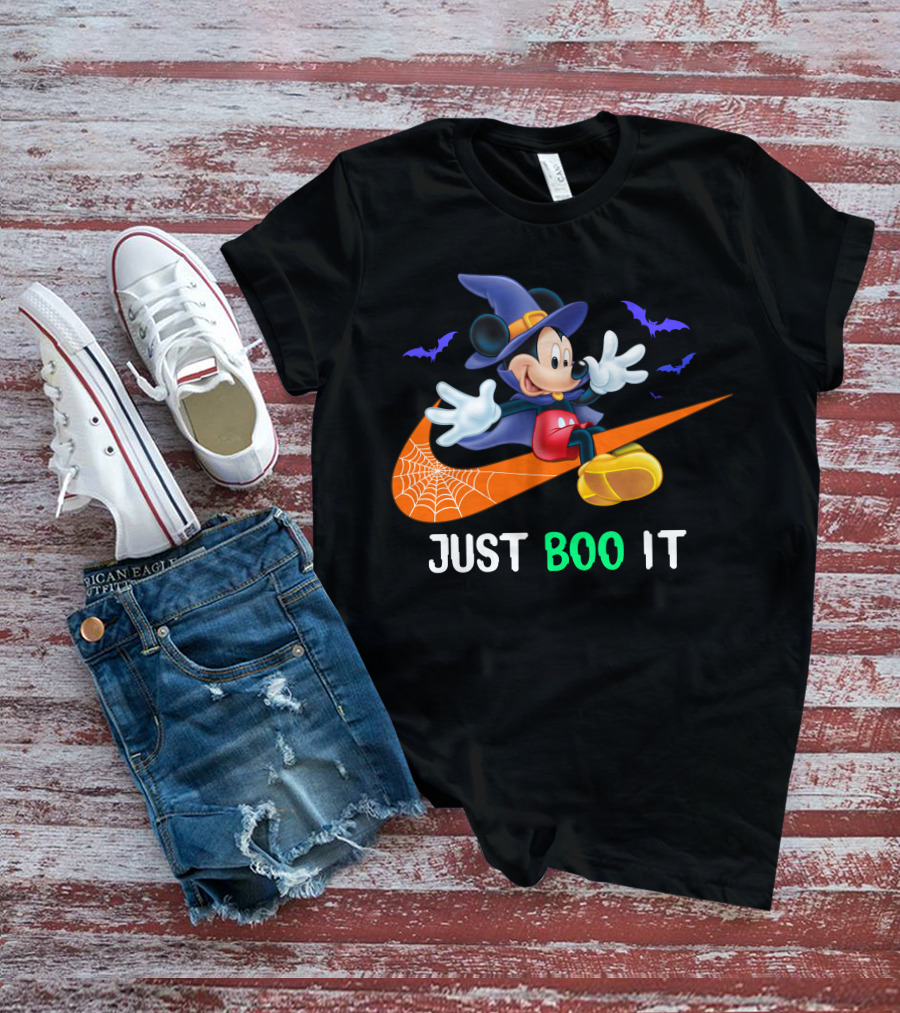 JUST BOO IT Mickey Witch Halloween T-Shirt