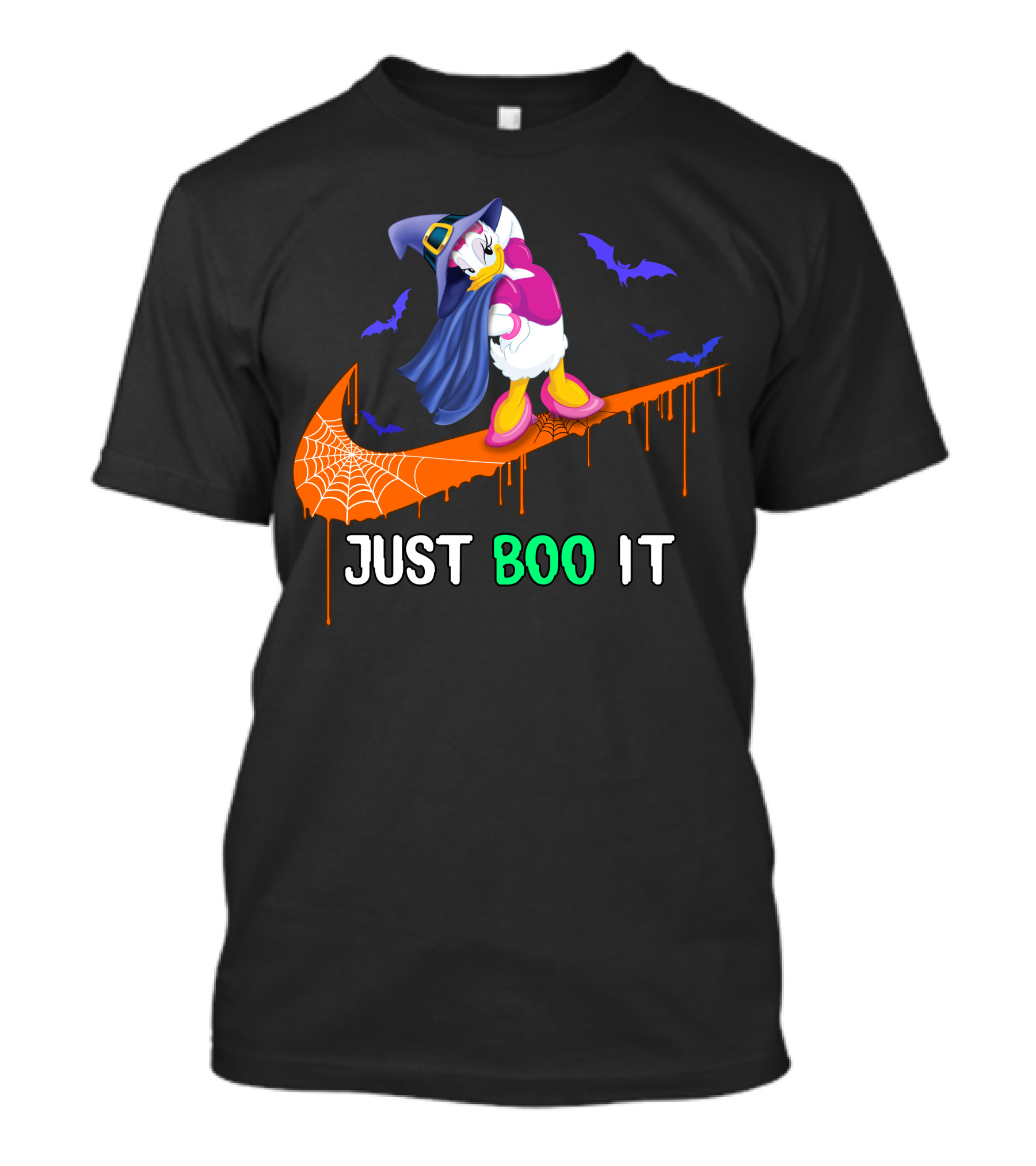Daisy Witch Just Boo It Halloween Nike Style T-Shirt