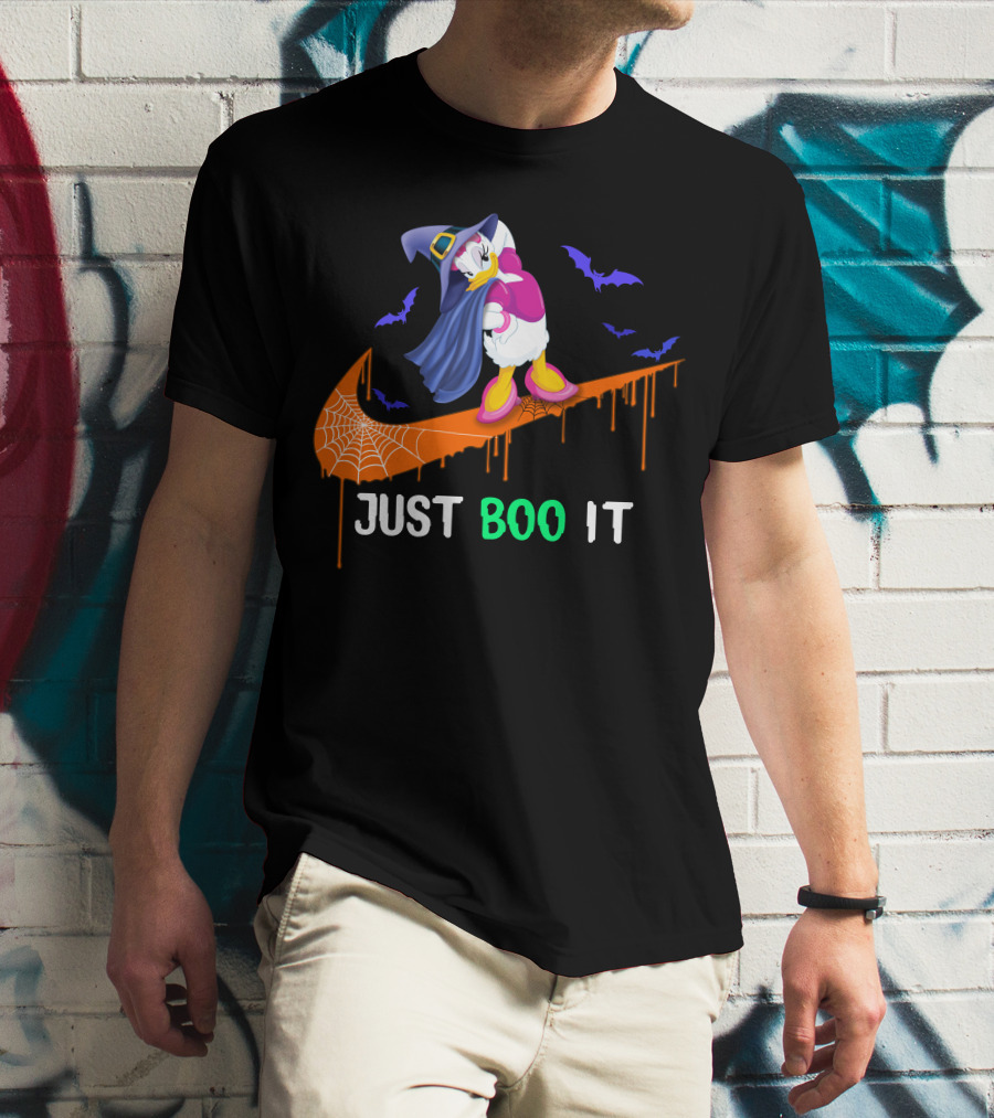 Daisy Witch Just Boo It Halloween Nike Style T-Shirt