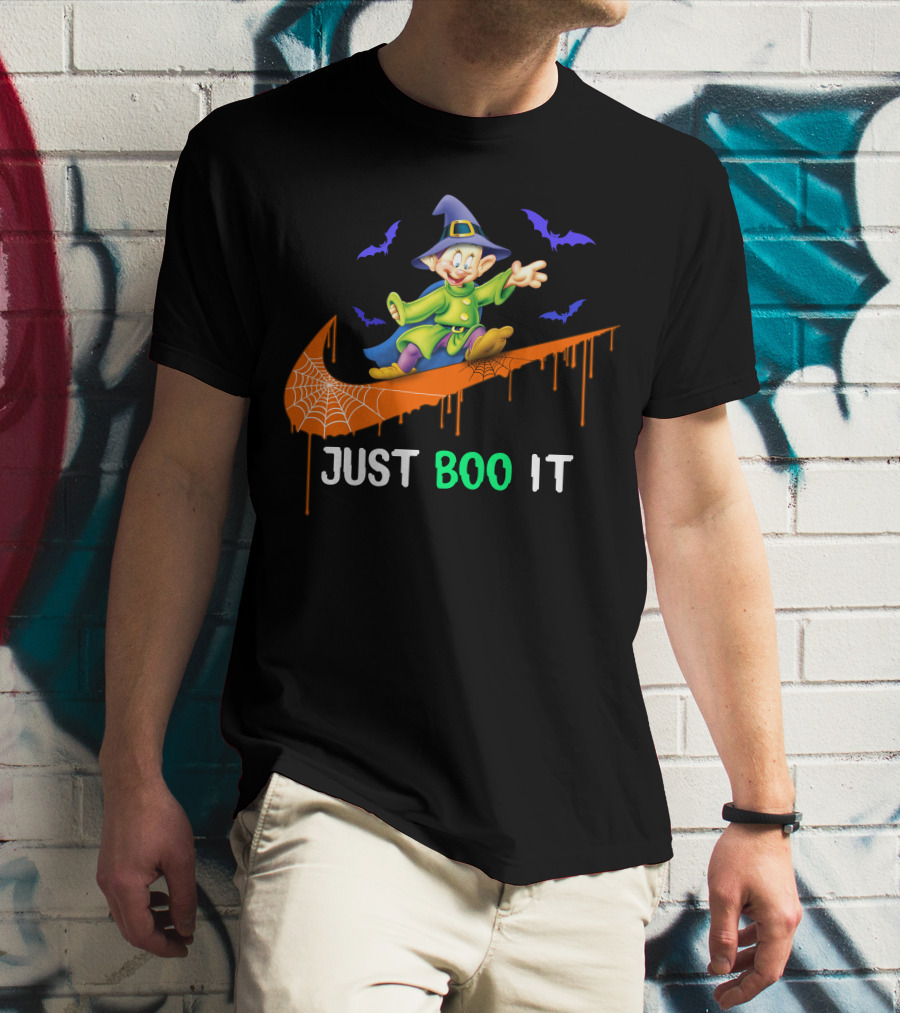 Just Boo It Dopey Halloween Bats Nike Swoosh T-Shirt