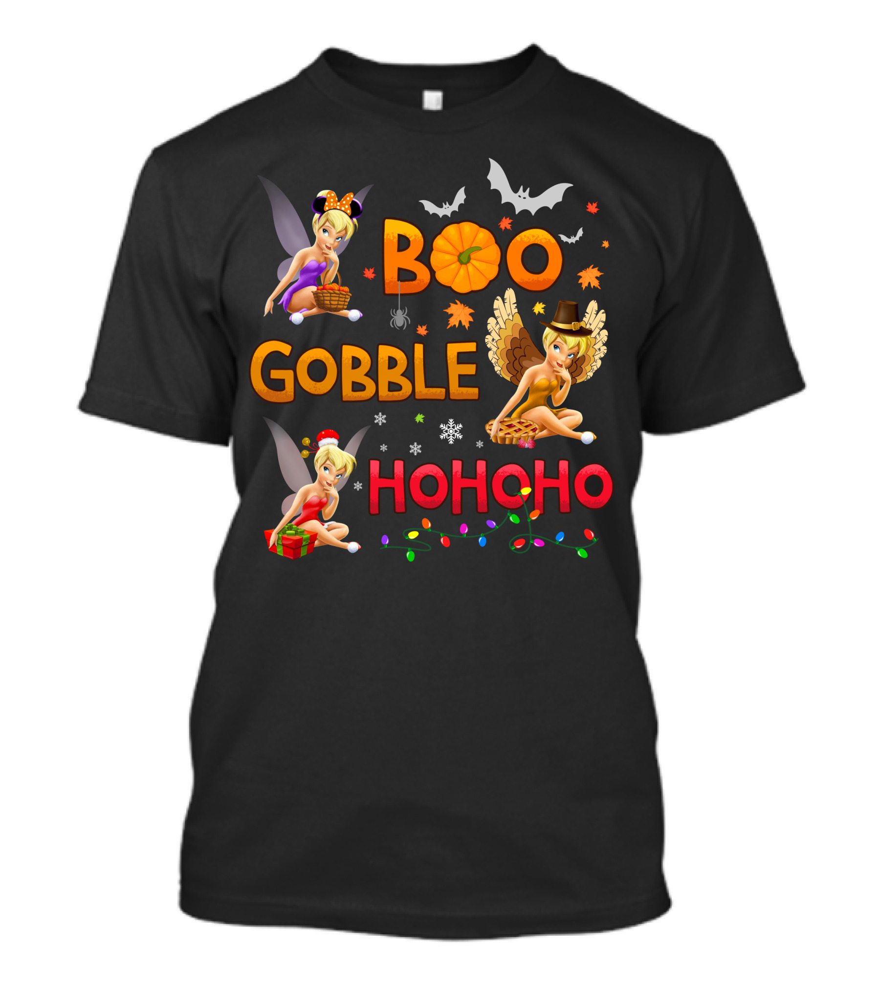 Boo Gobble Hohoho Tinker Bell T-Shirt