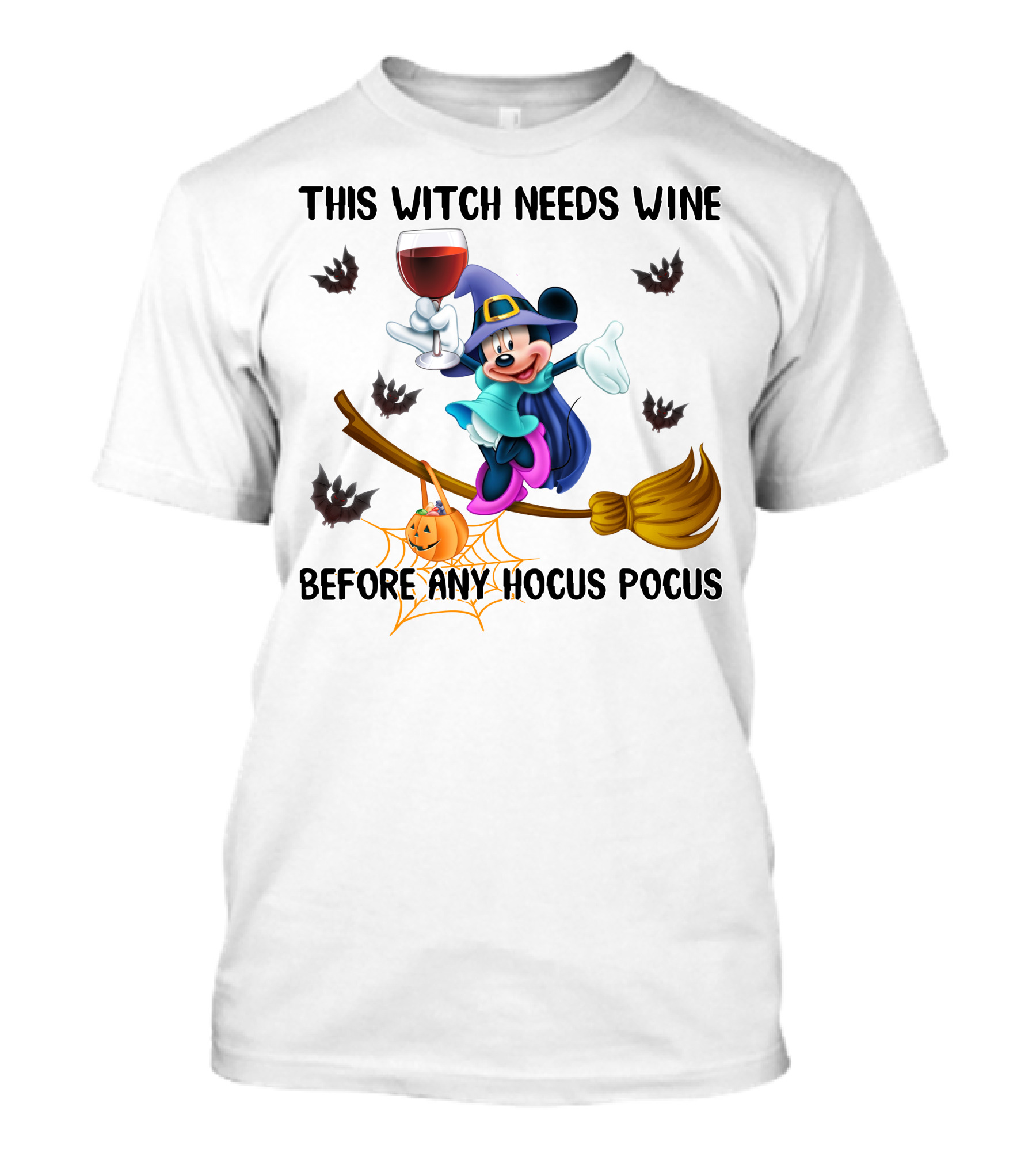 This Witch Needs Wine Before Any Hocus Pocus Minnie T-Shirt