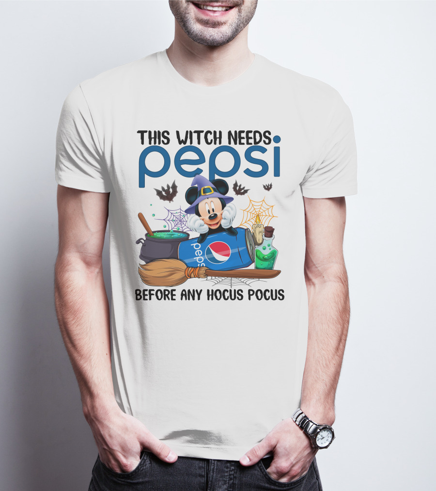 This Witch Needs Pepsi Before Any Hocus Pocus T-Shirt