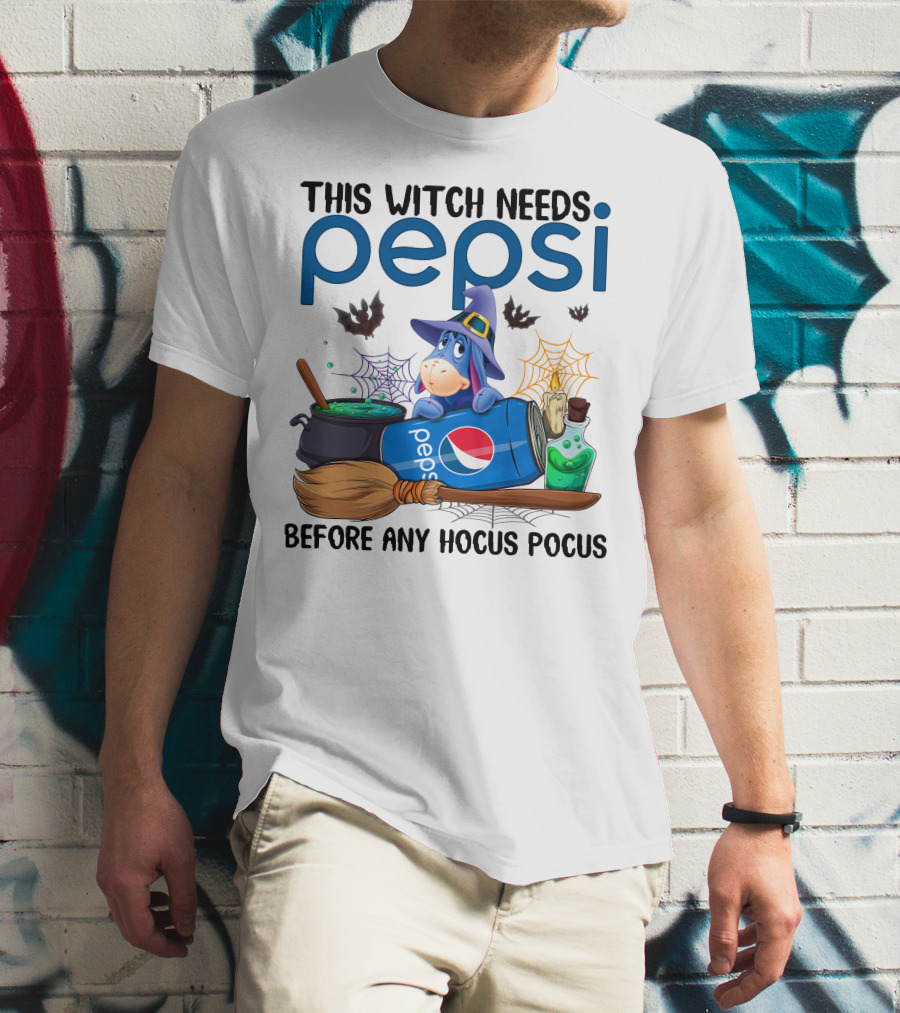This Witch Needs Pepsi Before Any Hocus Pocus Eeyore T-Shirt