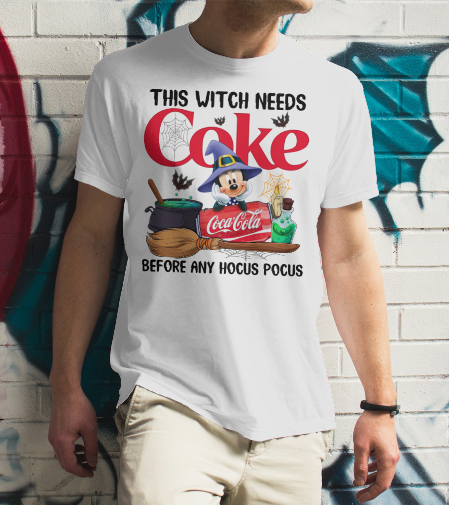 This Witch Needs Coke Coca-Cola Before Any Hocus Pocus T-Shirt