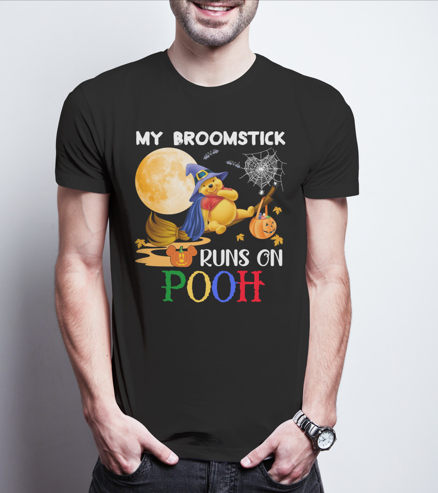 My Broomstick Runs On Pooh T-Shirt