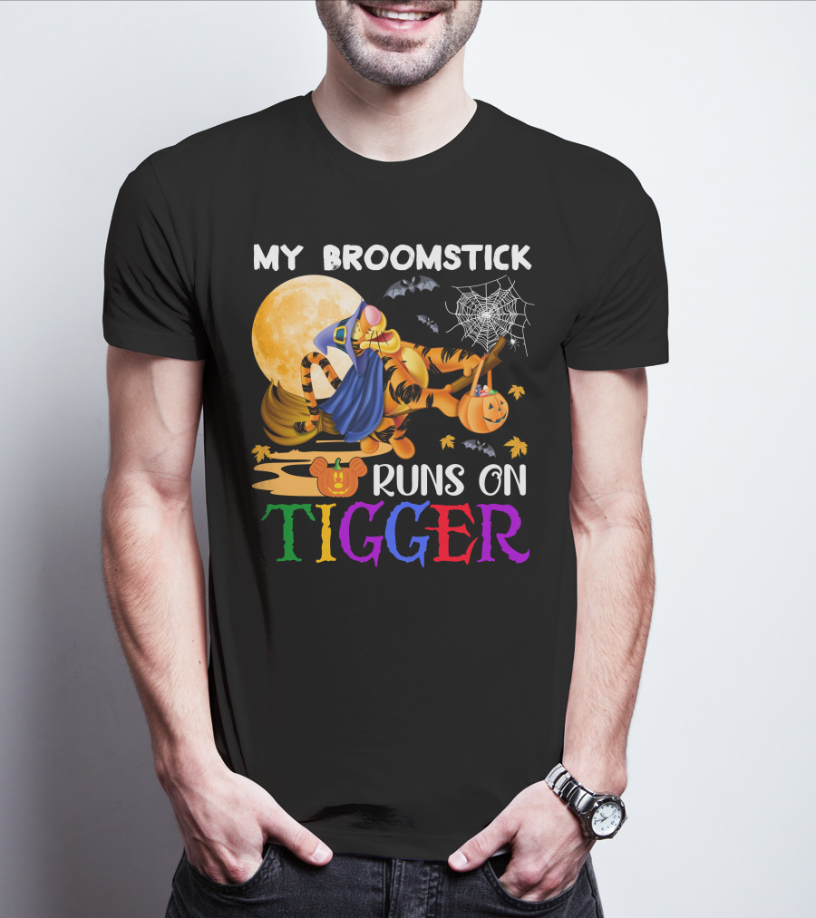 My Broomstick Runs On Tigger T-Shirt