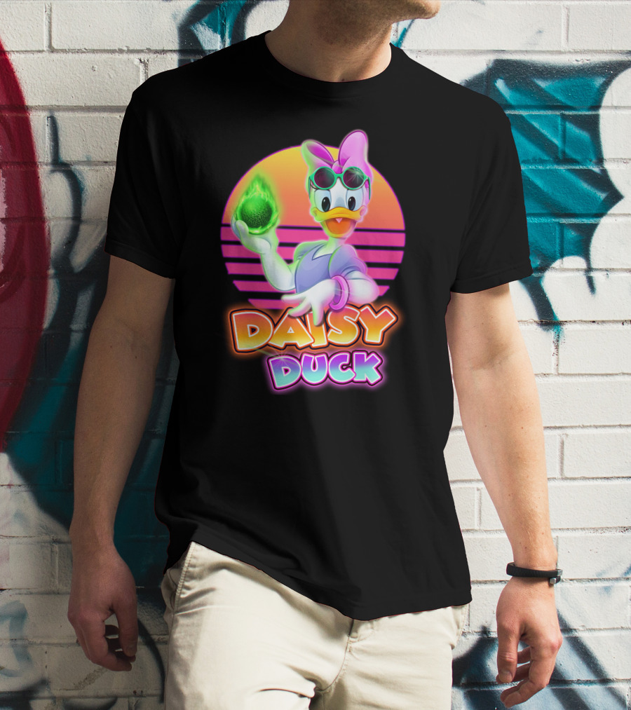 Daisy Duck Neon Retro Glow T-Shirt