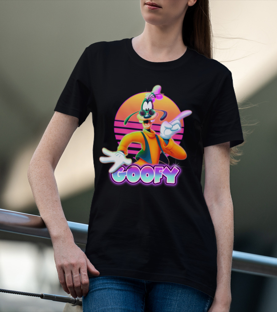 Goofy Retro 80S Sunset Aesthetic T-Shirt