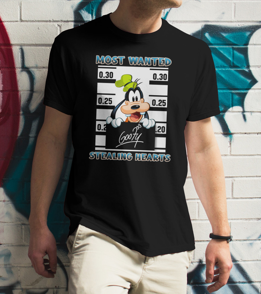 Most Wanted Goofy Stealing Hearts T-Shirt