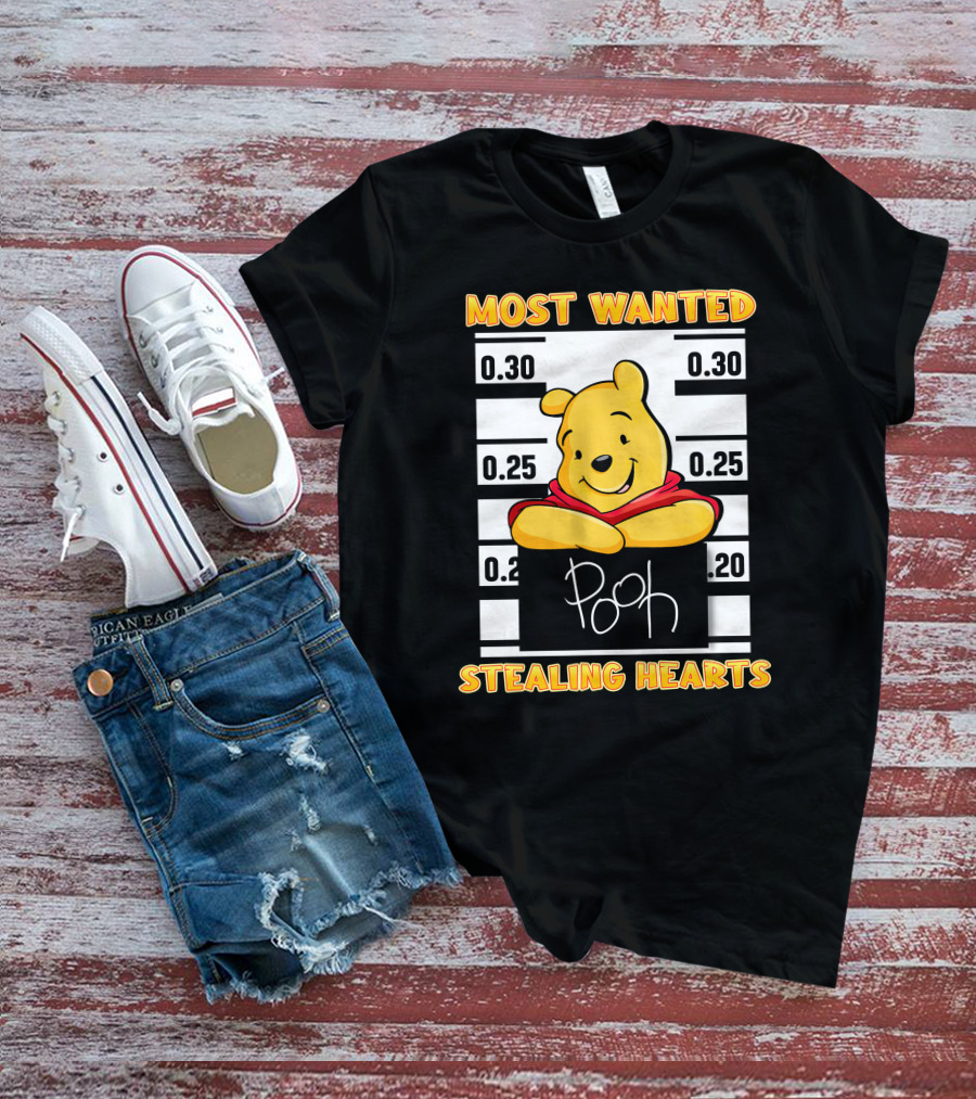 Most Wanted Pooh Stealing Hearts T-Shirt