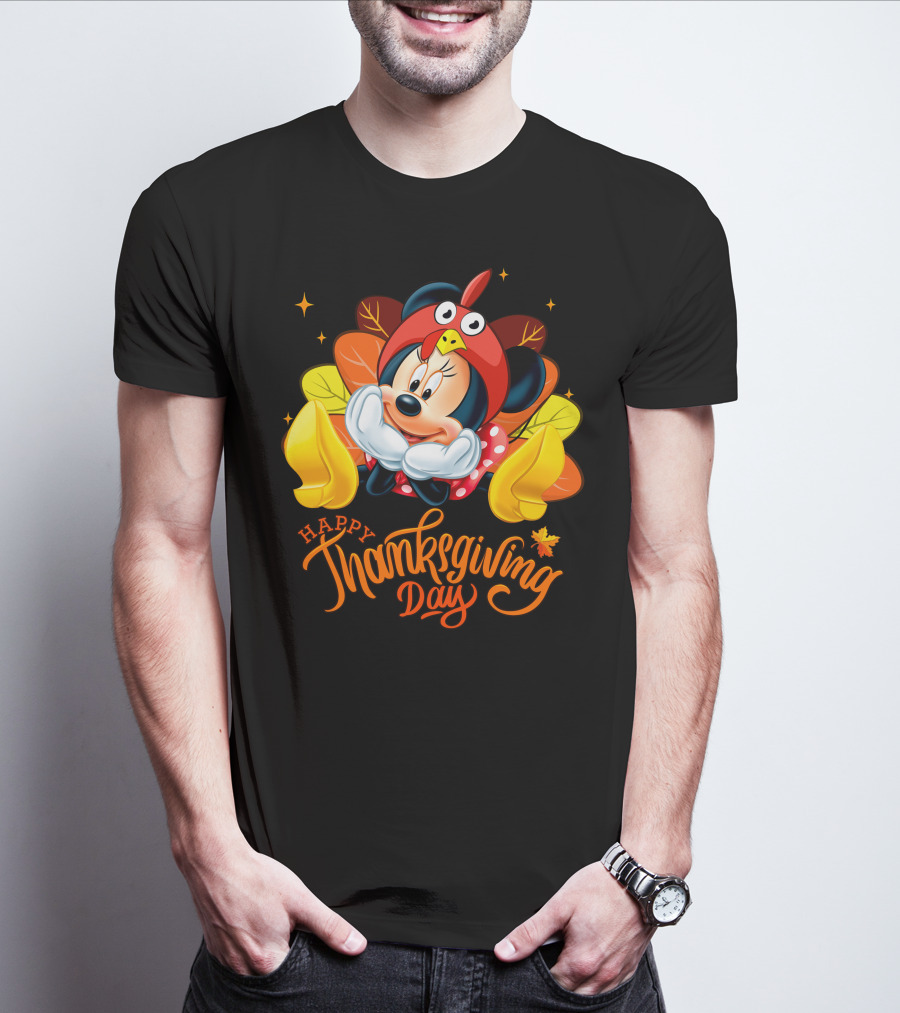 Minnie Happy Thanksgiving Day Turkey Costume T-Shirt