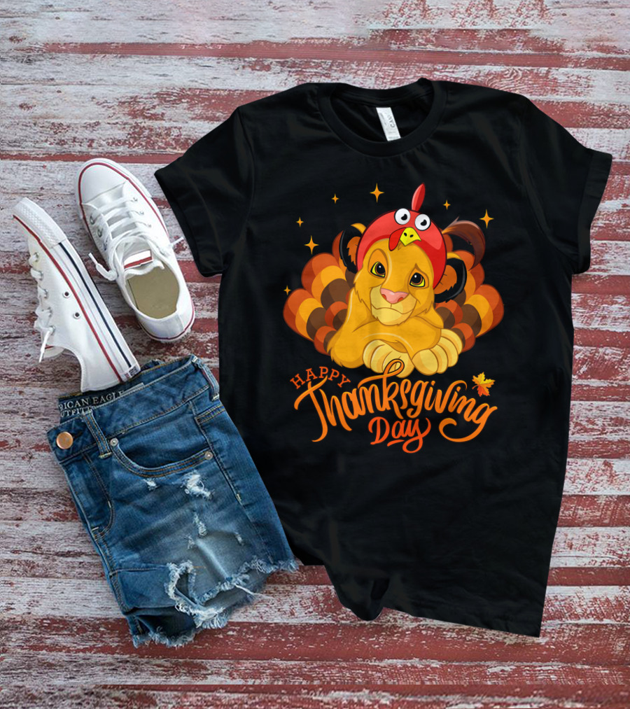 Simba Happy Thanksgiving Day T-Shirt