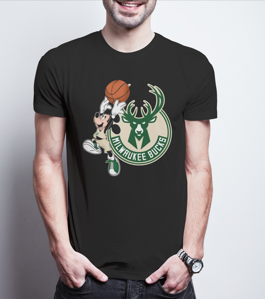 Mickey Milwaukee Bucks Basketball T-Shirt