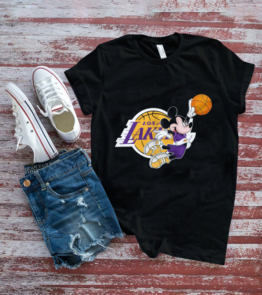 Mickey Los Angeles Lakers Basketball T-Shirt