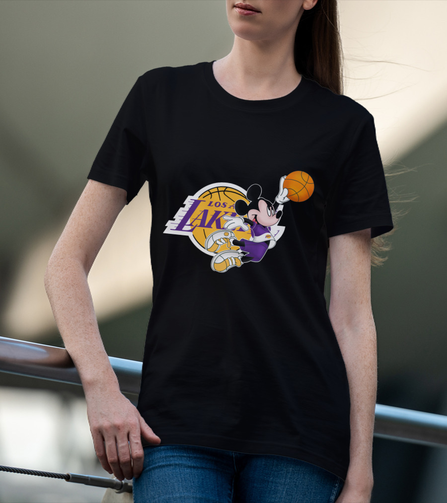 Mickey Los Angeles Lakers Basketball T-Shirt